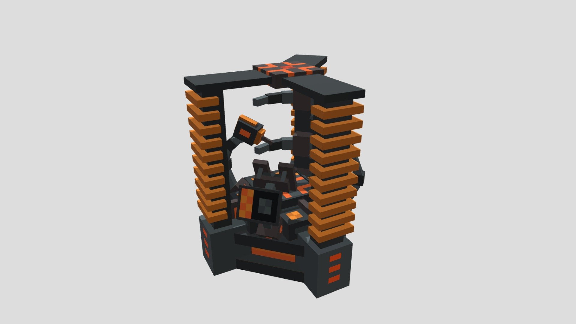 Made for modification Industrial Upgrade https://www.curseforge.com/minecraft/mc-mods/industrial-upgrade - Satellite assembler - 3D model by AsLan (@AsLane) 3d model