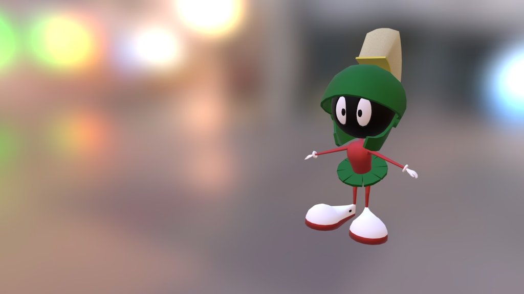 This model is based on a character from Warner Bros, Marvin the Martian 3d model
