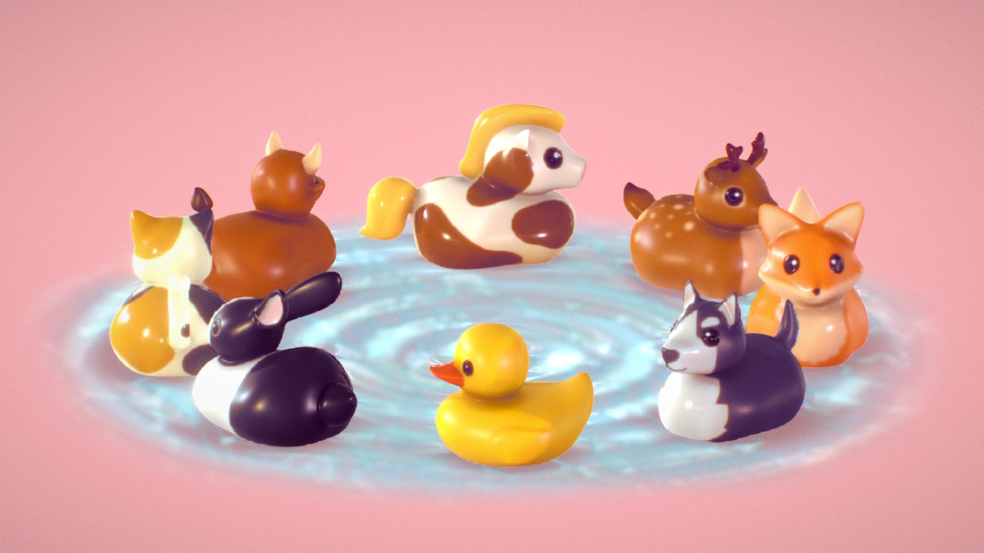 If you post your work on instagram please tag me, I want to see how you use my 3d models. @leo_isidrobyme ༼ つ ◕_◕ ༽ つ - RUBBER BATH TOYS - Buy Royalty Free 3D model by Leo Isidro (@leo.isidro3) 3d model