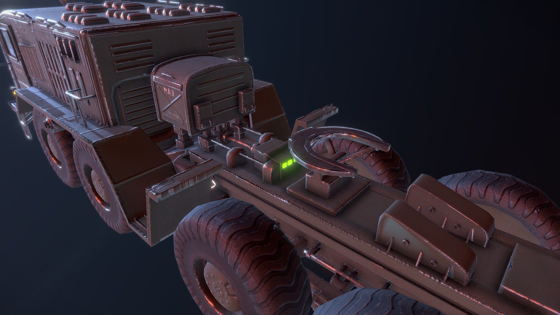 A detailed and optimized model, perfect for VR and other fast paced or demanding games which need to retain high frames.

The entire scene come in the package.

Feel free to contact me at any time here on CG Trader.

All of the Textures are HD 2048x2048 JPEGs

All of them can be downscaled

Texture types: Diffuse, Normal, Specular, AO, Metalic, Emmisive

On this marketplace I generally strive for high-quality low poly / optimized models with a certain level of realism.

They are generally all made in the same style so that they may possibly be used in a single project without looking out of place.

This, as mentioned is best suited for current generation games, but the models should look and function for most projects, regardless of weather they are intended to be real-time or not.

Lastly, if yo have any personal inquiries or want to make contact regarding potential projects, here is my personal email:

milos.baskic98@gmail.com - MAZ 537 [Zastava] - 3D model by Milos Baskic (@MilosBaskic) 3d model