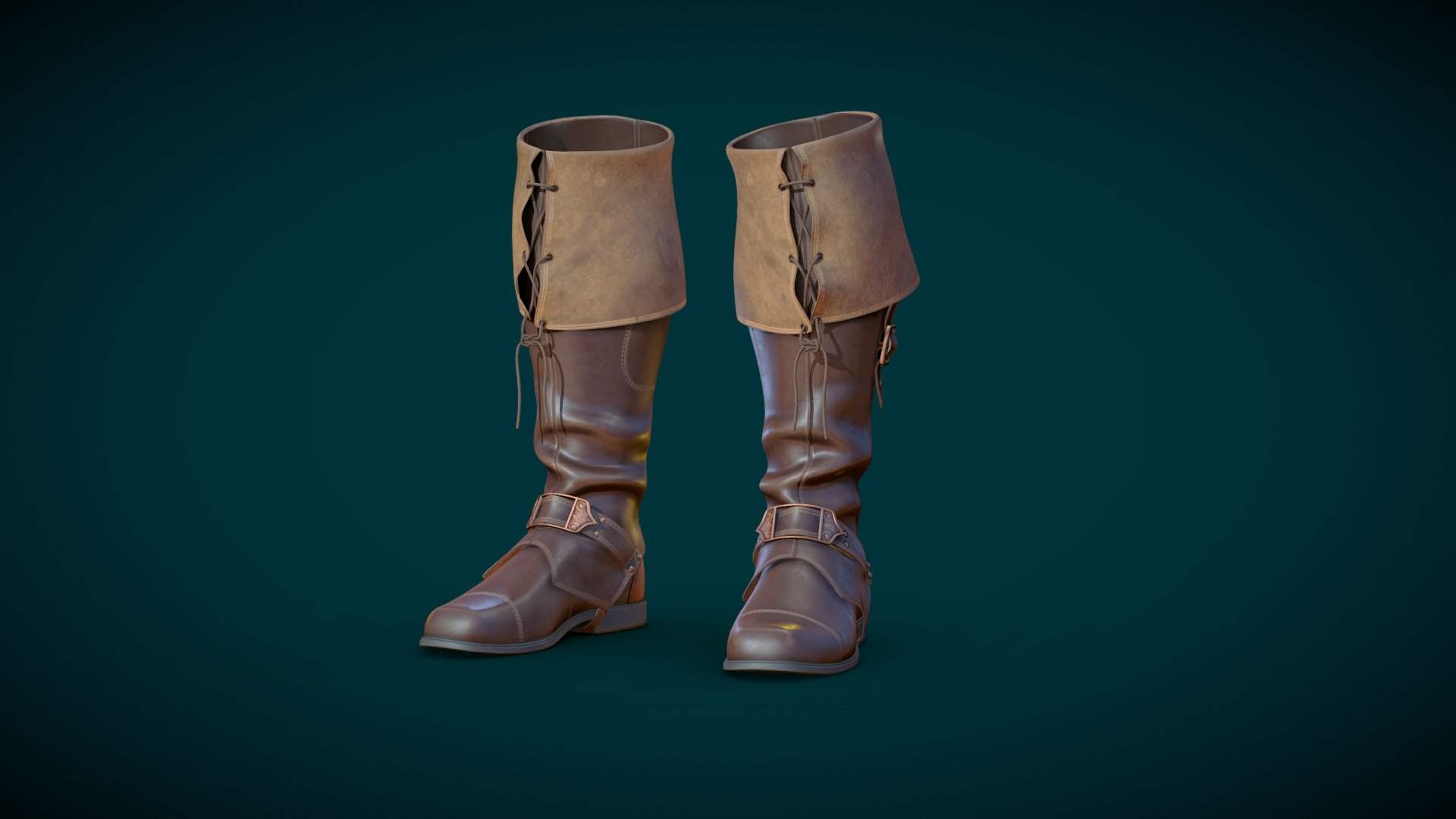 Captain's boots.
My artstation https://angryarcticfox.artstation.com/ - Vintage boots - 3D model by angryarcticfox 3d model