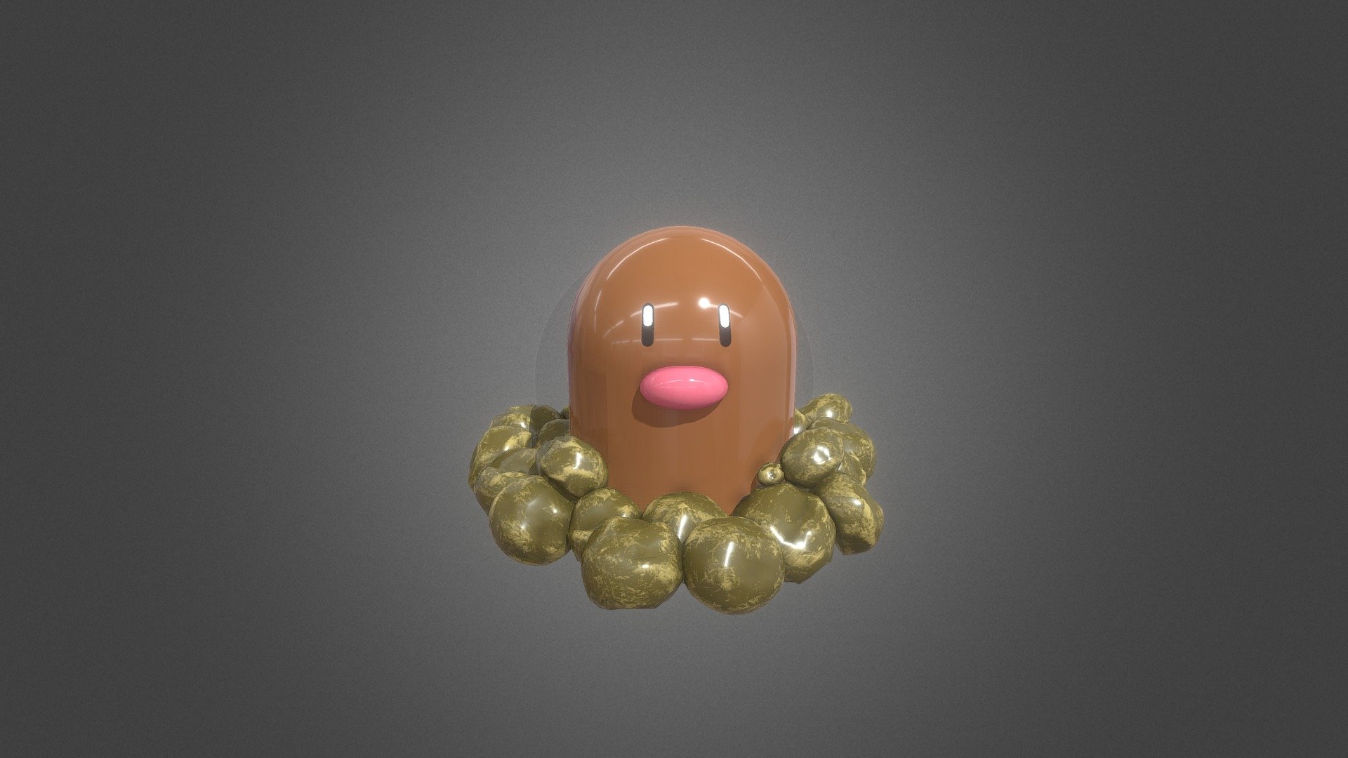 Pokemon Diglett - 3D model by MariangelesLB111 3d model