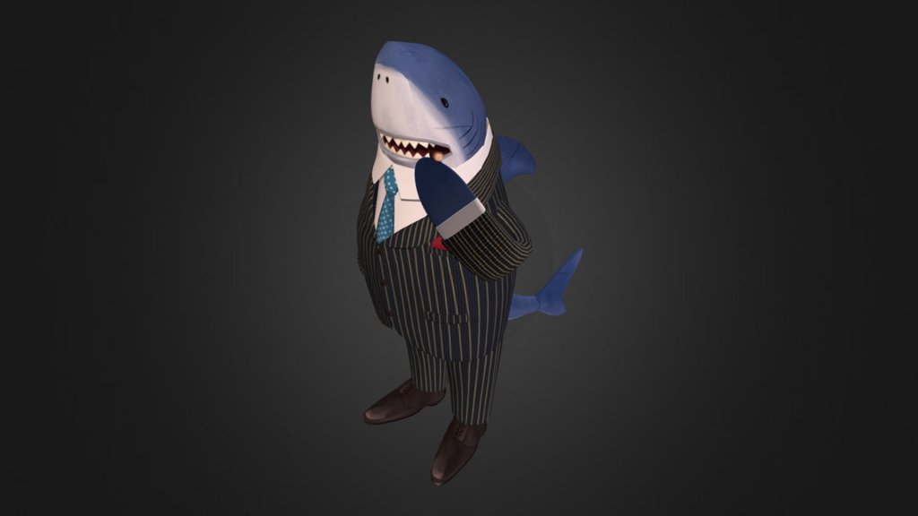 Sharkman - 3D model by bread (@breadpei) 3d model