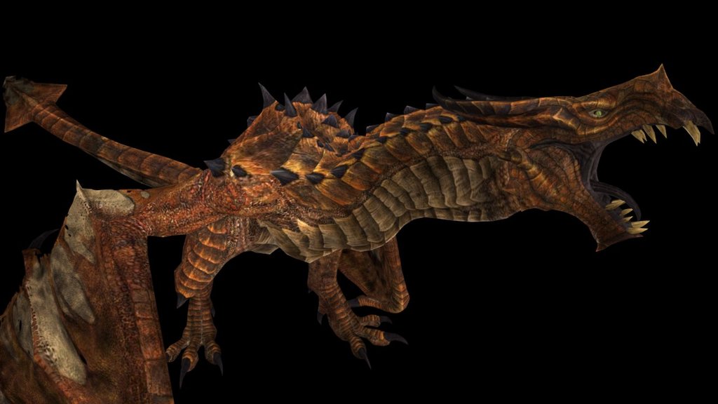 Los Dragones Ancianos son dragones aparecidos en The Elder Scrolls V: Skyrim. Por detrás de los Dragones Ancestrales, sin tener en cuenta los introducidos en las expansiones Dragonborn y Dawnguard, son el tipo de dragón más poderoso. http://es.elderscrolls.wikia.com/wiki/Drag%C3%B3n_anciano - Dragón anciano, The Elder Scrolls V Skyrim - 3D model by ova1514 3d model