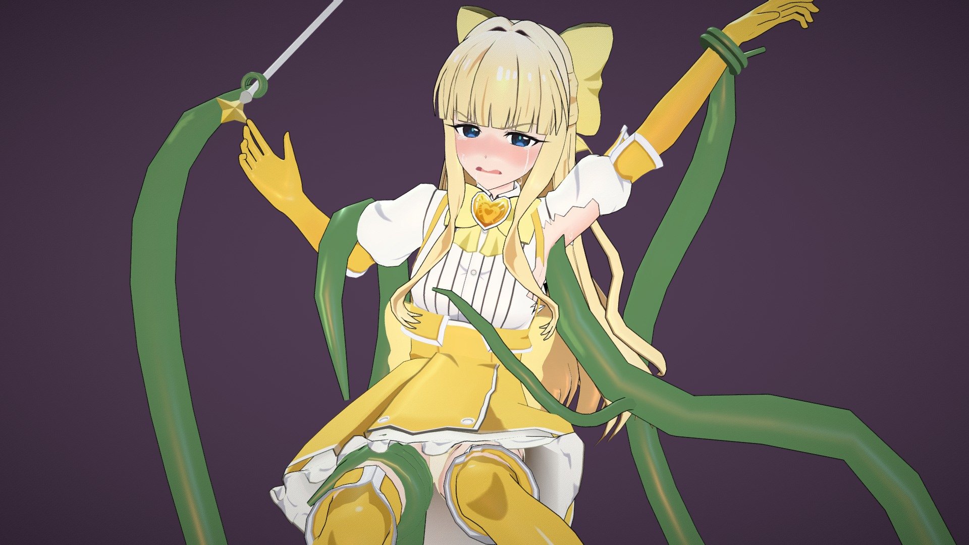 魔法少女にあこがれて より　マジアサルファ /天川薫子 (てんかわ かおるこ)ちゃんです。

Gushing over Magical Girls : Kaoruko Tenkawa - Magia Sulfur  (Mahou Shoujo ni Akogarete) - 3D model by tarako_ko 3d model