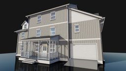 House Interior and Exterior 002 exterior, residential, familyhome, realestate, real-time-model, real-estate, house, interior