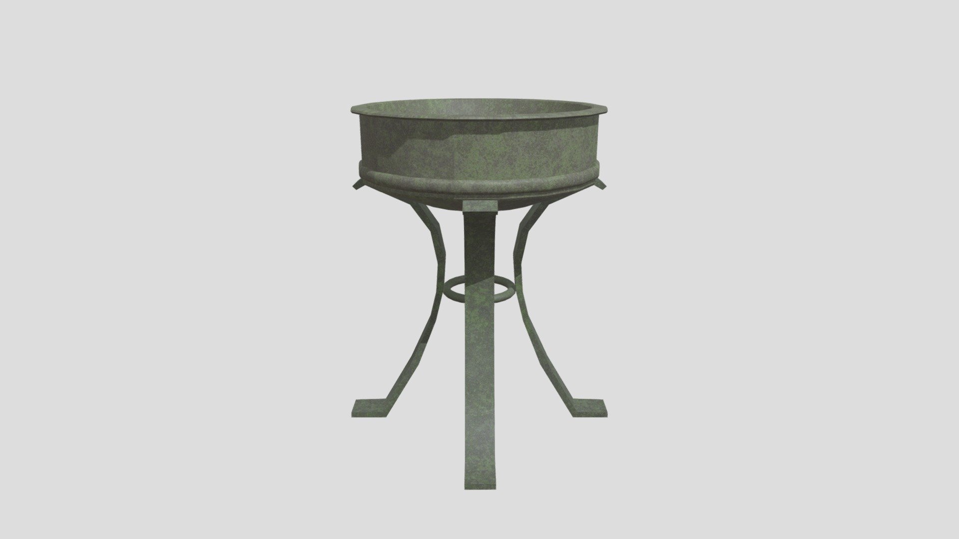 Created for Ruins Room Project for lonestar kingwood 3d modeling 2 - Rusty Roman Brazier Model - 3D model by Trevor_Atkinson 3d model