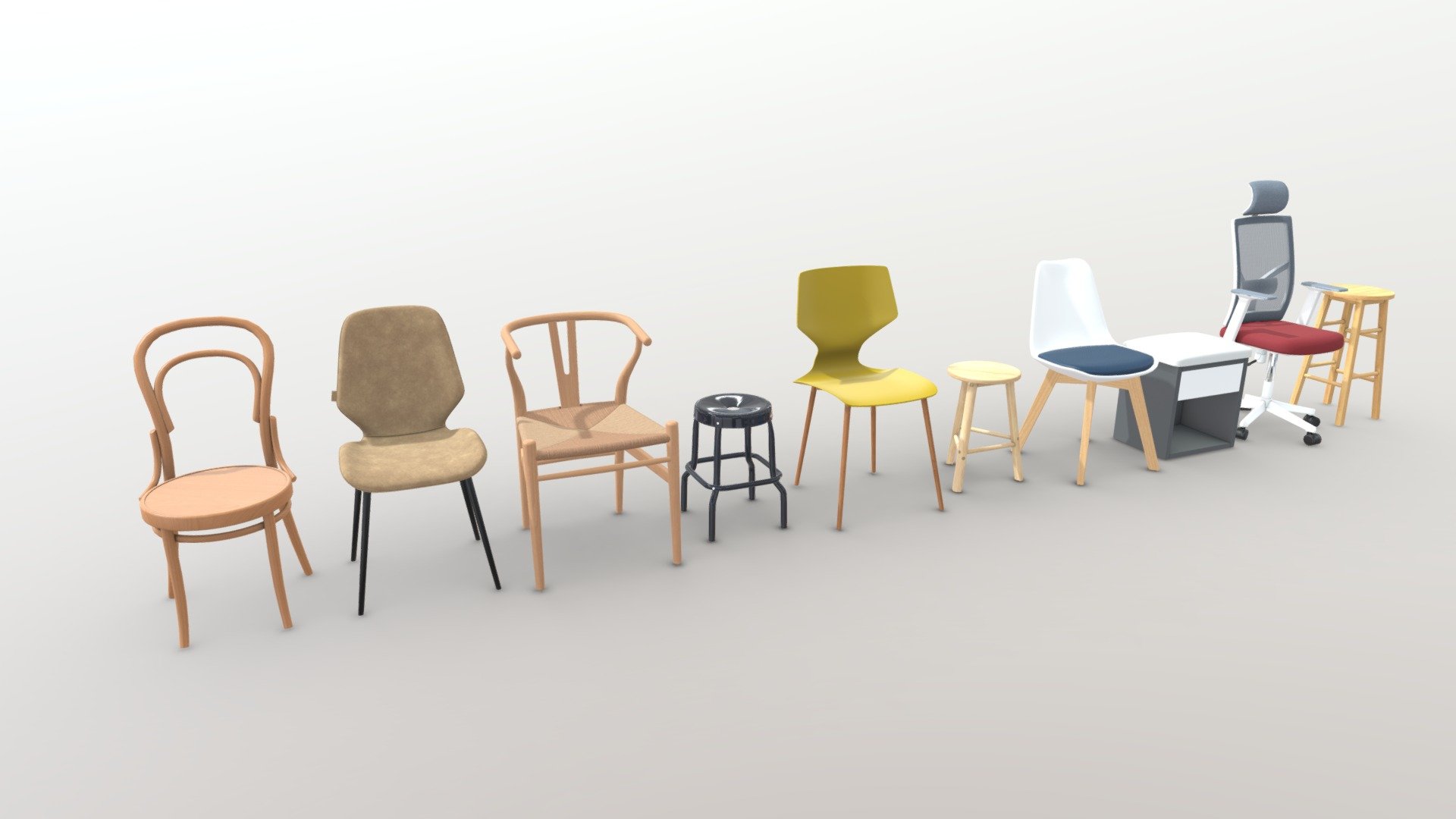 Units: Millimeter

Texture Format: .png .jpg

PBR in Substance Painter available for all software

Usable in AR VR

ue4. ue5. blender. maya. 3d max. unity. c4d.

Formats: .obj .gltf .fbx .blend .glb

Compatible: 2.79 - 3.xx

Our studio accepts to make 3d models according to customers’ requirements..

If you need any models for 3d software such as: 3dsmax, Cinema4D, Blender, Maya, Unreal Engine and Sketchup, please contact us or leave a comment below.

My best collections

Best regards ! - Chair Models Pack #2 - Buy Royalty Free 3D model by interior model (@interiormodel) 3d model