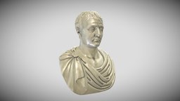 Napoleon Bust unwrap, game, pbr