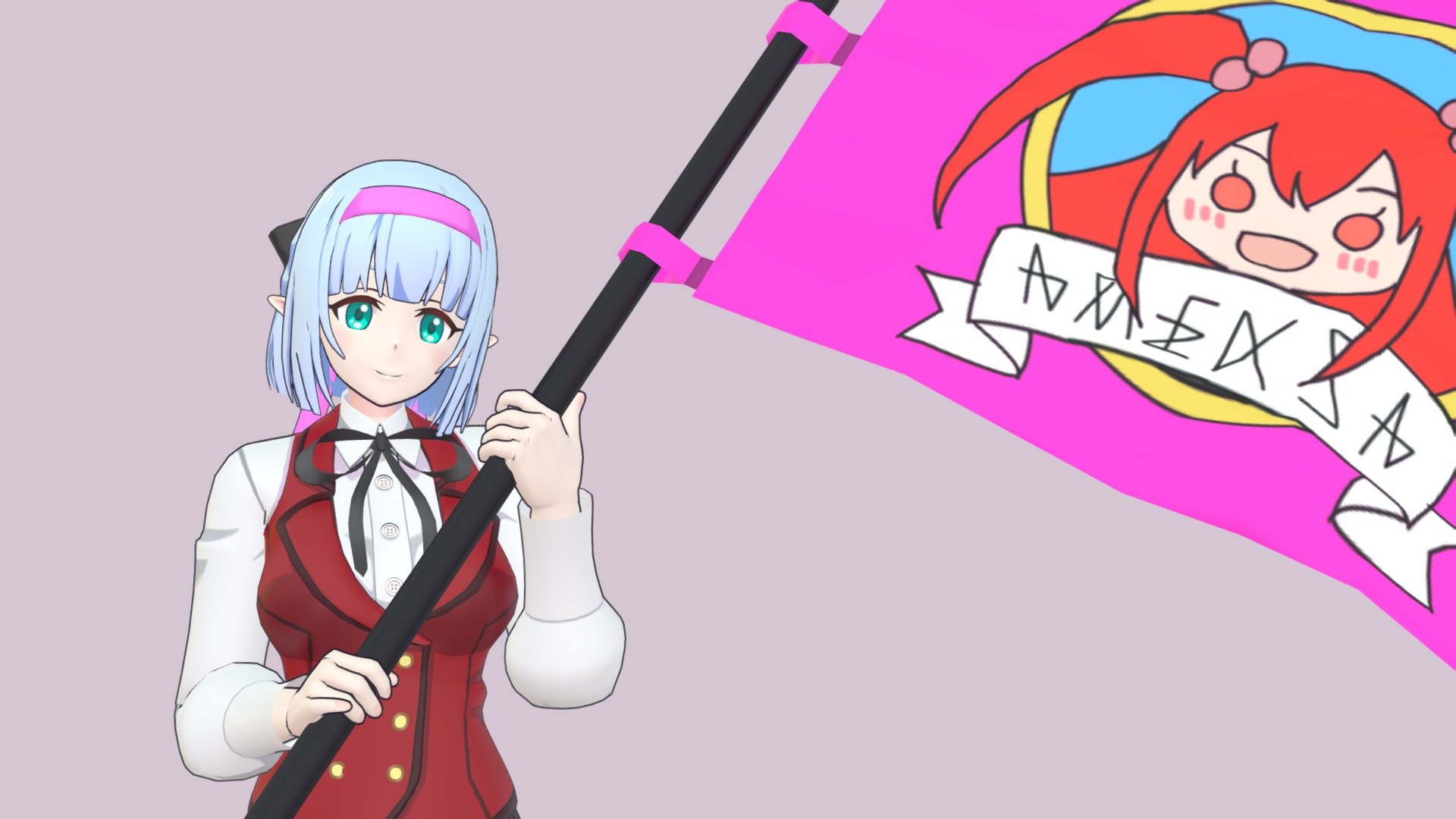 アメリア応援団員のエリサ=グリフィスちゃんです。

Elisa  , Members of the party cheering  Amelia.(The Iceblade Sorcerer Shall Rule the World) - Elisa Griffith (冰剣の魔術師が世界を統べる) - 3D model by tarako_ko 3d model