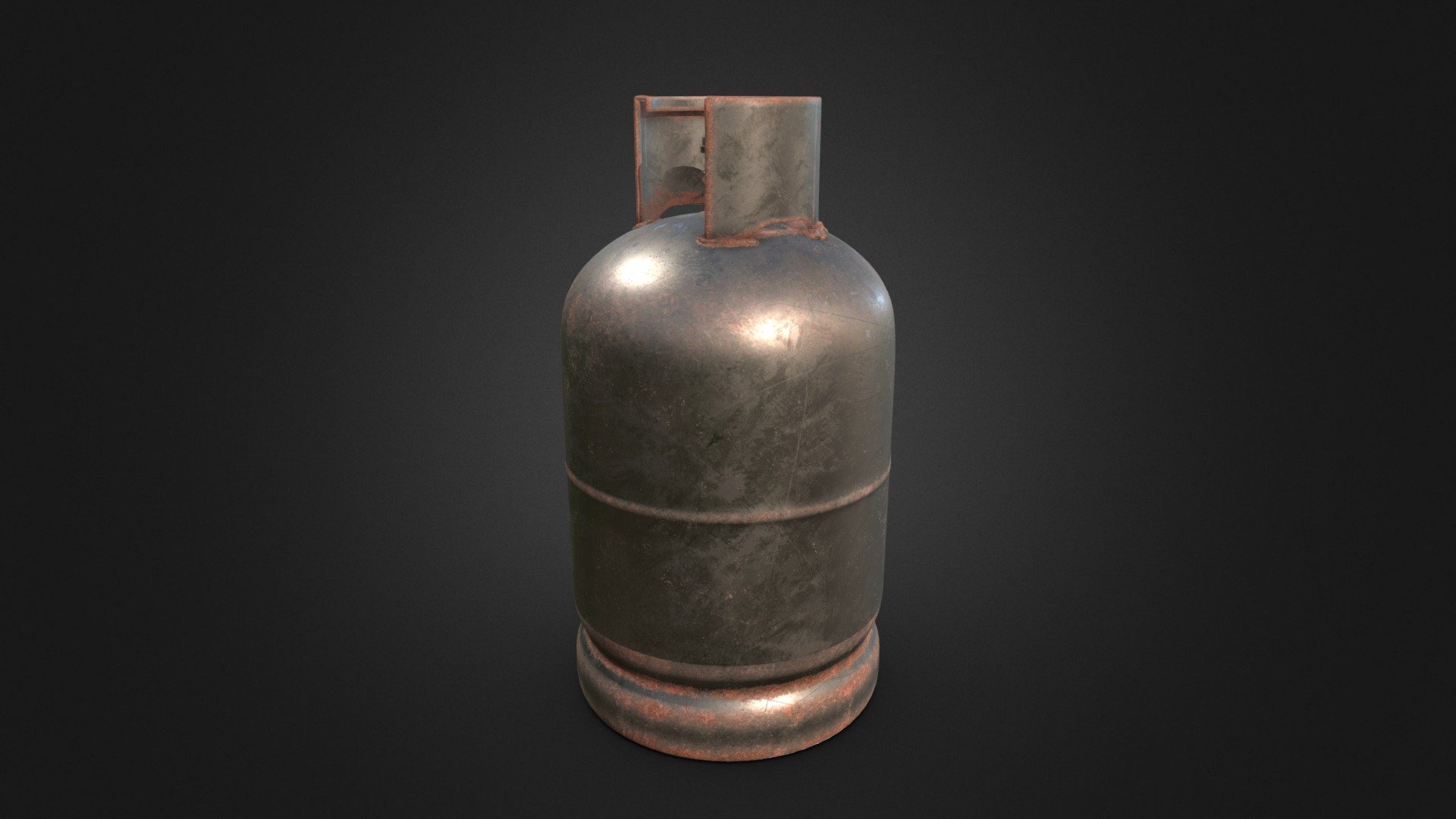 Rusty propane tank - Rusty Propane Tank - Download Free 3D model by Salim Rached (@Salim.Rached) 3d model