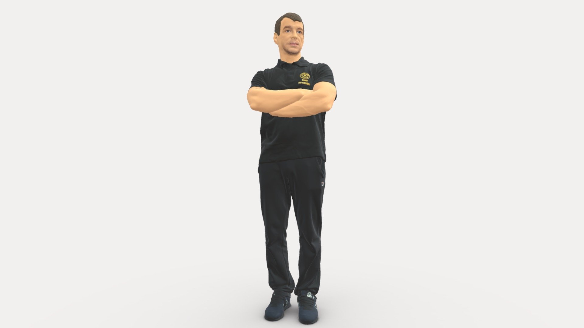 We provide unique 3d scanned models with realistic proportions for closeup and medium-distance views in artworks, paintings and classes. As well as architectural visualization projects.

Main features:




high-end realistic 3d scanned model;

realistic proportions;

highest quality;

low price;

saves you time for more time in landscaping and interiors visualization.

FEATURES 




3d scanned model 

Extremely clean

Edge Loops based

smoothable

symmetrical

professional quality UV map

high level of detail

high resolution textures

real-world scale

system unit: cm

TEXTURES 




Textural Resolution: 4096 x 4096

Color Map

The model is suitable for stereolithography 3d printing 

The model is also ready for fullcolour 3d printing - Man In Black In Close Pose 0827 - Buy Royalty Free 3D model by 3DFarm 3d model