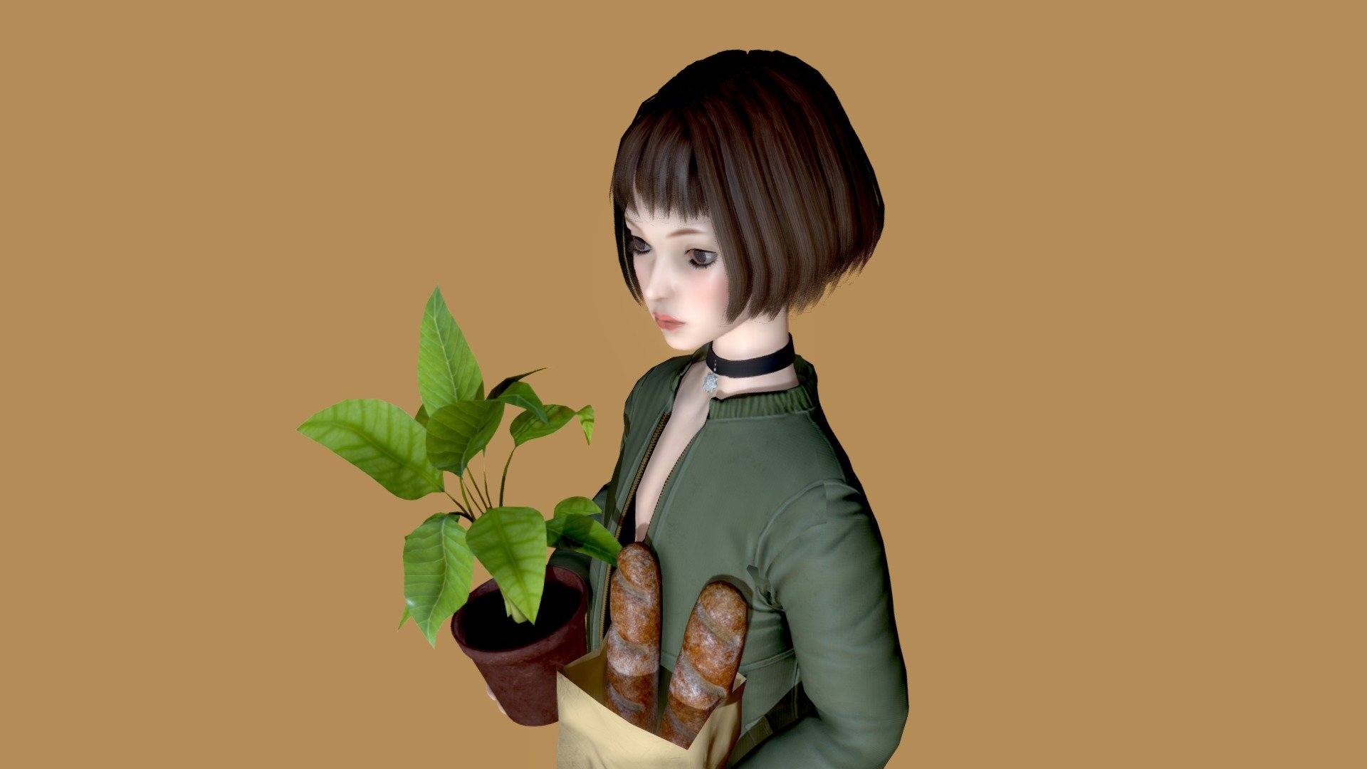 Remember of the girl who from my favorite movie. the model was quickly finished so you can see somewhere is very rough. I might keep updating this model to better version 3d model