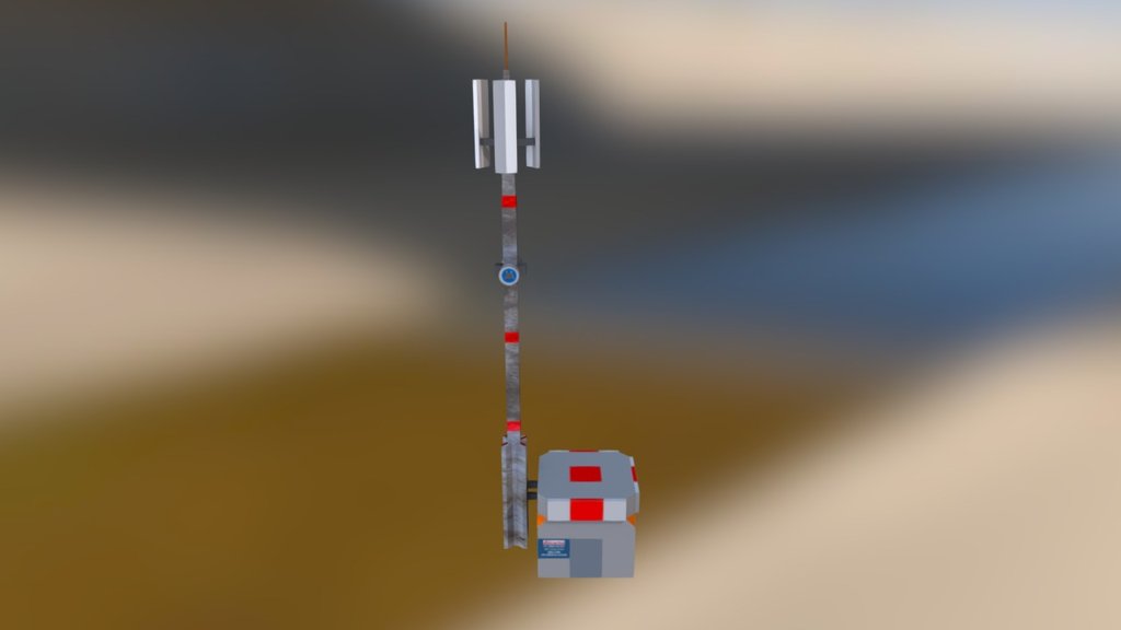 Published by 3ds Max - Cell Tower - 3D model by MissingTheTipsFile (@jose.704568) 3d model