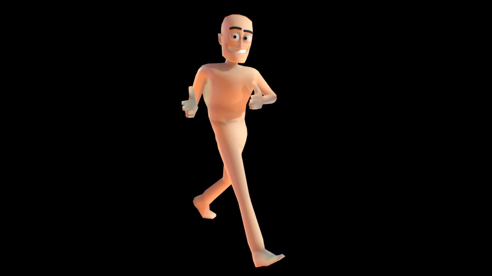 Walk Cycle Animation 2 - 3D model by Ryley Burnett (@ryleyburnett) 3d model