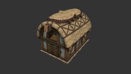 Barn warcraft, rts, starcraft2, maya3d, warcraft3, low-poly, photoshop, lowpoly, structure, building, fantasy, human, village