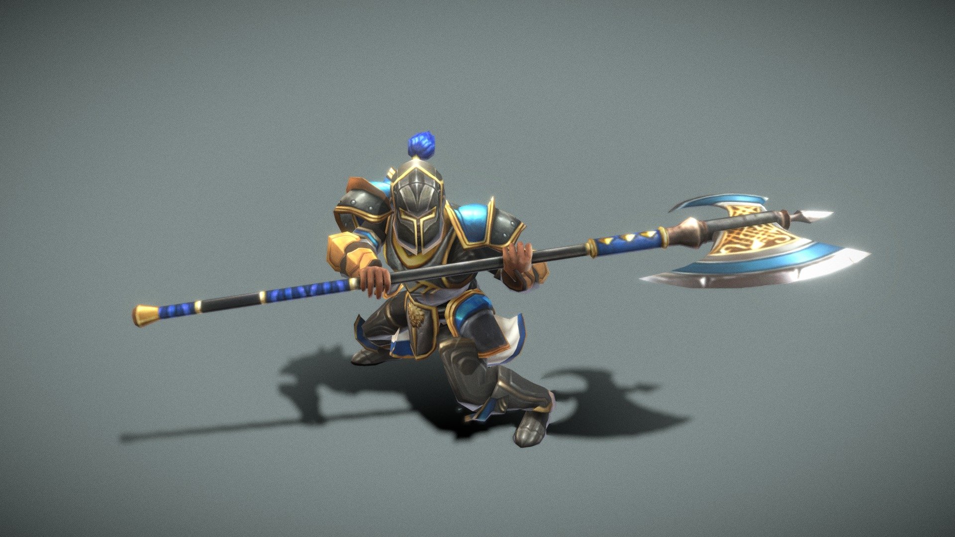 CONTACT> f.unit021@gmail.com - Fantasy Chess RPG Character - Spearmob - 3D model by momomo (@F-unit) 3d model