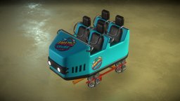 Rollercoaster Cart rollercoaster, park, fbx, eevee, amusementpark, amusement-park, blender, car, fbx-object-model, rollercoaster-cart, rollercoaster-car