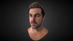 Realistic Head charactermodel, pbr-texturing, headmodel-face-basicmodel-head-character, characters