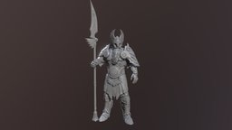 Odin Concept Low armor, rpg, printing, spear, viking, god, asgard, mythology, nordic, odin, norse, ragnarok, valhalla, gungnir, godan, character, 3d, low, poly, design, concept