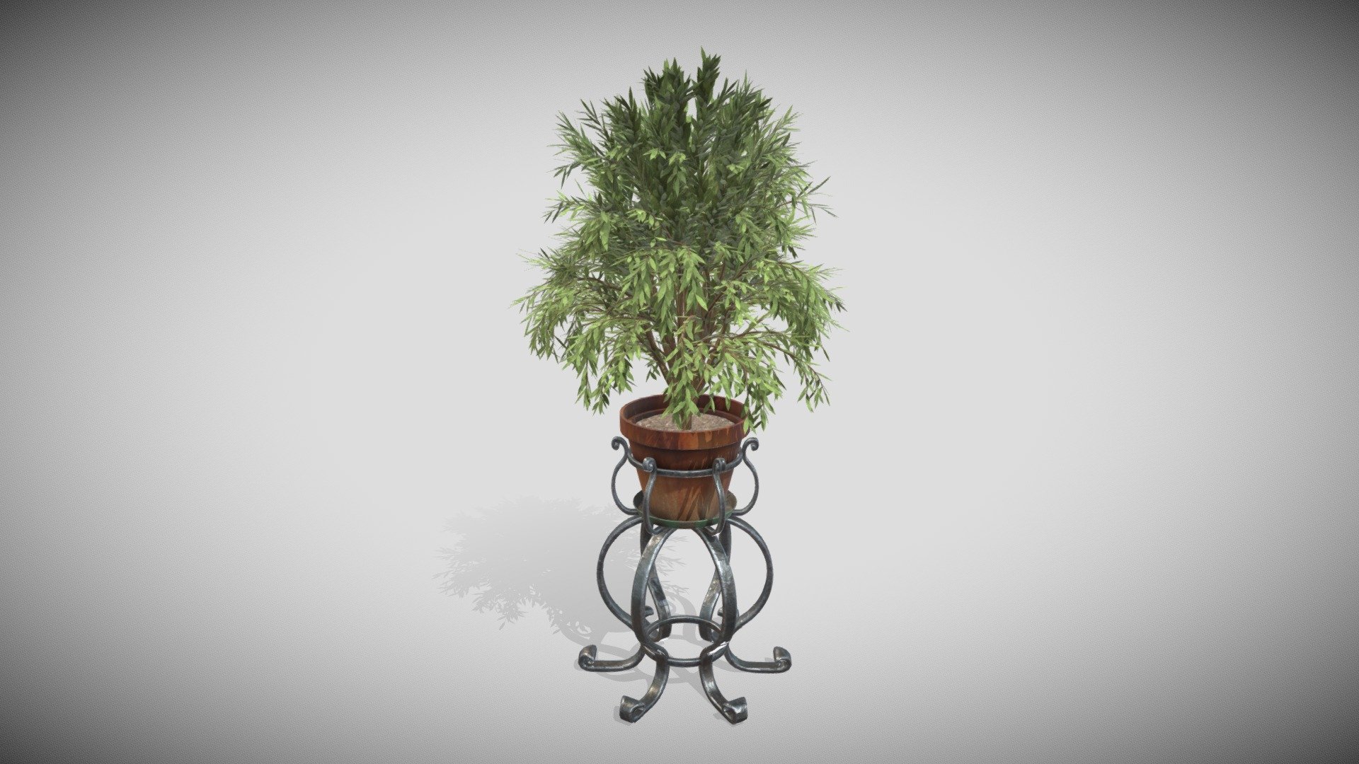 2 Material PBR Metalness 4k - Plant Holder - Ironplant - Buy Royalty Free 3D model by Francesco Coldesina (@topfrank2013) 3d model