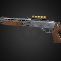 Automatic Shotgun firearm, goldeneye, ges, weapon, game, shotgun, gun