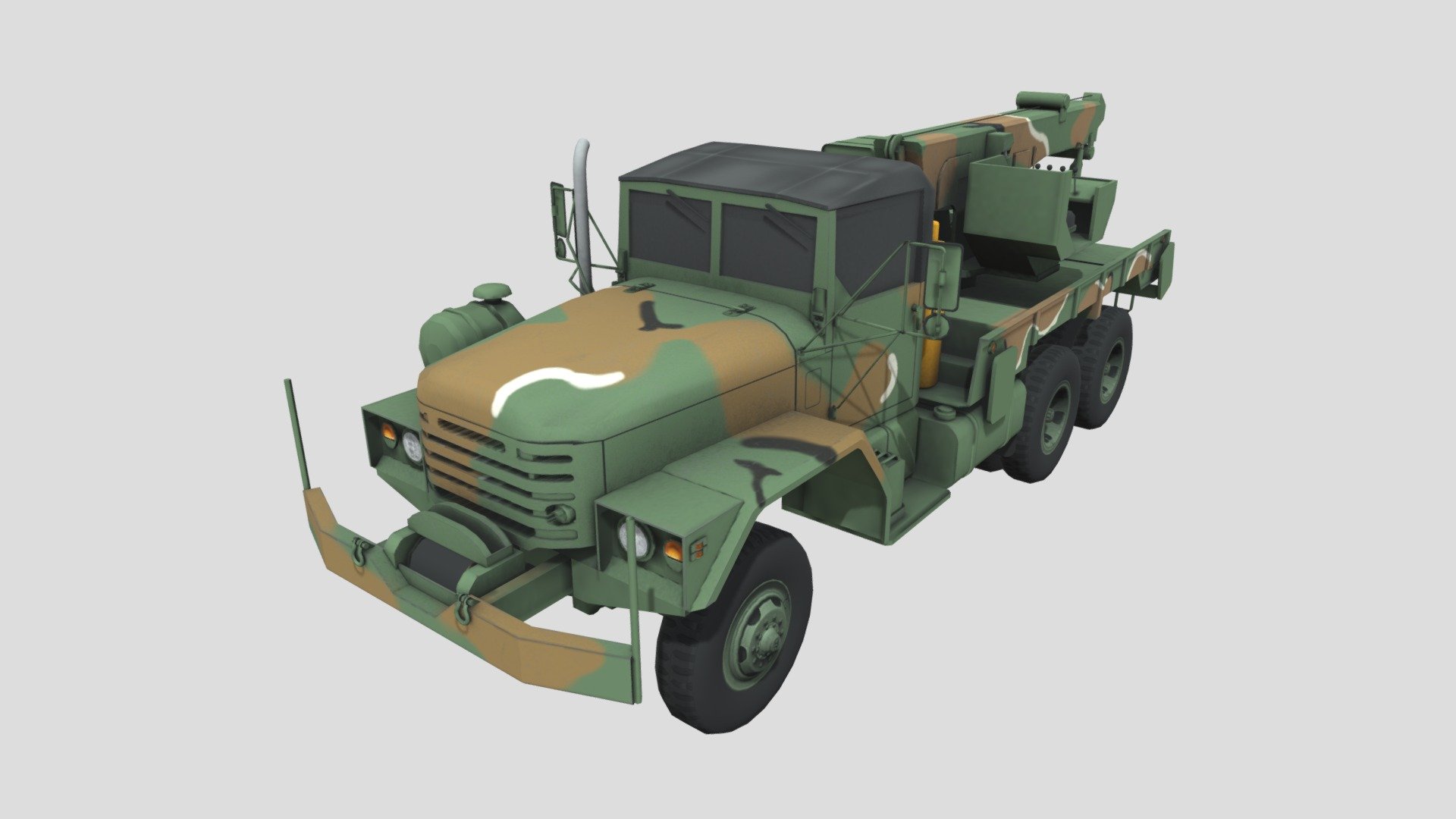 Kia K-712a1 (KM502) Wrecker Truck - K-712a1 - 3D model by Uniform008 3d model