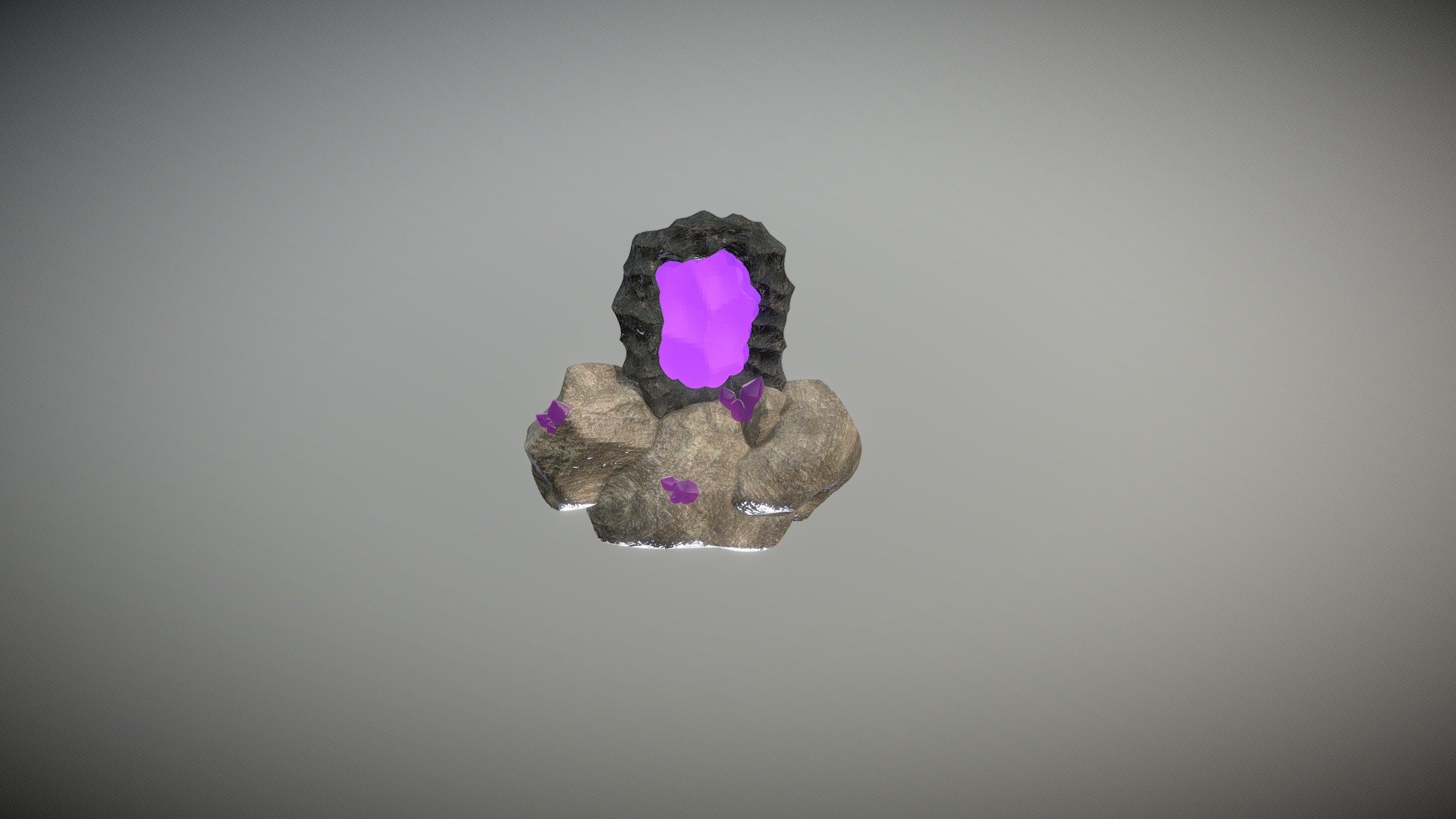 My First Post - Nether Portal - 3D model by 4kuma.design 3d model