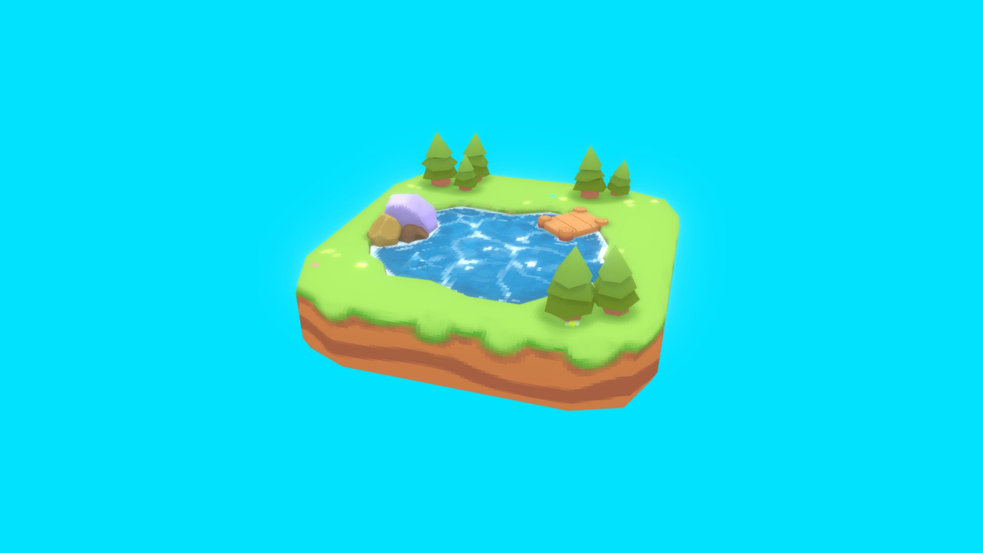 Tiny lake.

Lake // Day 3 of 3December

Find me on other sites:

instagram.com/kyutahub

tumblr.com/deadweightkyuta

twitter.com/kyutahub

linktree for more: https://linktr.ee/kyutahub - Lake - 3December2022 - Download Free 3D model by Kyuta (@dwkyuta) 3d model