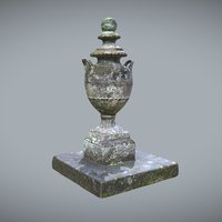 Stone Vase Low Poly vase, old, stone