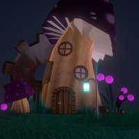 SciFi Mushroom-House imd_s16_3dbasics_01
