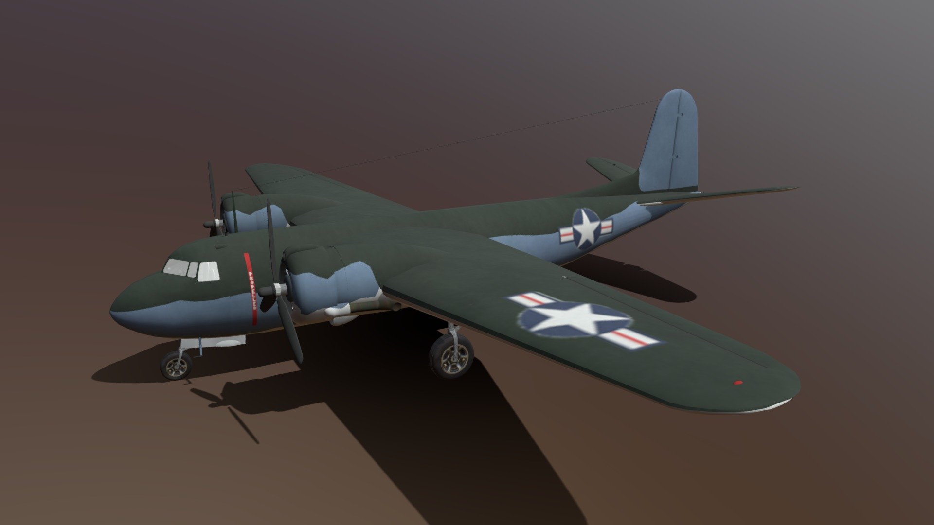 The Douglas DC-5 (Douglas Commercial Model 5) was a 16-to-22-seat, twin-engine propeller aircraft intended for shorter routes than the Douglas DC-3 or Douglas DC-4. By the time it entered commercial service in 1940, many airlines were canceling orders for aircraft. Consequently, only five civilian DC-5s were built. With the Douglas Aircraft Company already converting to World War II military production, the DC-5 was soon overtaken by world events, although a limited number of military variants were produced. (sources Wikipedia) - Douglas DC-5 - Download Free 3D model by helijah 3d model