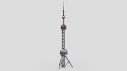 Telecommunication Tower 08 tower, system, cell, antenna, communication, roof, industry, network, equipment, cellular, phone, connection, telephone, rooftop, transmitter, telecommunication, communications, 3d, building, industrial