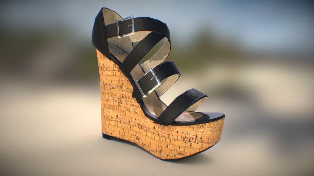 What's better to practice PBL workflow with substance painter than shoes ?!

So&hellip; I made a shoe&hellip; with multiple material. Leather, cork, metal, more leather, some plastic.

Shoes are great 3d model