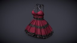 Gothic Lolita Dress fashion, lolita, doll, secondlife, dress, gothic, manga, kawaii, second-life, witchy, harajuku, meta, clo3d, marvelousdesigner, metaverse, marvelous-designer, maya, witch, zbrush, anime, halloween, clothing, japanese, clo, clo3dfashion, fashionapparel, metaverse-fashion, noai, maid-cafe