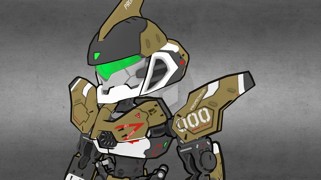 Just a quick and dirty test - wanted to try a tutorial I found.

Basically moving the vert along the normals, flipping them and then UV mapping them to a dark colour.

Lots of areas to fix, but not a bad outcome for a 10min tweak and export :) - 'Valkyr-982' Cel Shading Test - 3D model by Chris Vera (@kurisama) 3d model