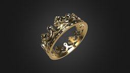 Crown ring jewellery, crown, ring