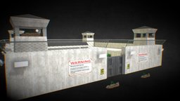 Outpost castle, fort, army, barracks, outpost, military, building, animated, barraks