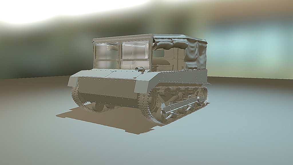 Blender 2.72 timelapse Polish C2P tankette - https://www.youtube.com/watch?v=M2AU1dTA6EE - C2P - 3D model by Adrian (@adriankazio) 3d model
