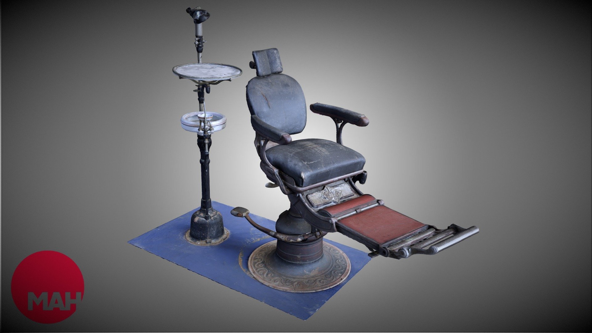 Dr. Cureton will see you now....

This dentist setup is from the collections of the Santa Cruz Museum of Art and History and will be live and in person today in Abbott Square to celebrate Halloween. Watch out for the mad dentist with candy! :-) - Dr. Cureton's Dentist Chair - Download Free 3D model by Santa Cruz Museum of Art and History (@santacruzmah) 3d model