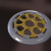 Taser Disk marvel, blackwidow, captainamerica, substancepainter, substance