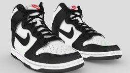 Nike Dunk High PANDA people, fashion, urban, secondlife, ar, shoes, nike, trainer, woman, footwear, sneaker, adidas, wear, sims, jordan, apparel, streetwear, shoescan, character, man