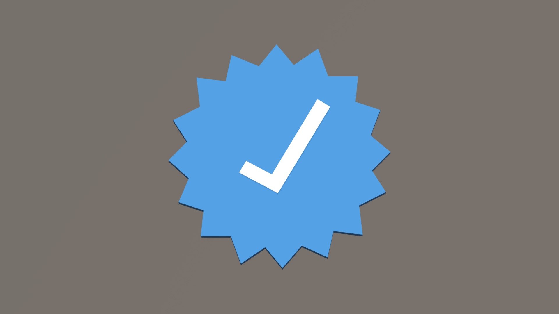 Instagram Check Mark - 3D model by tspirou 3d model