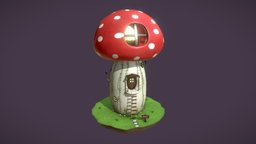 Mushroom Lighthouse 🍄 #SketchfabWeeklyChallenge tree, bump, diffuse, plant, grass, plants, mushroom, fungus, challenge, animals, paint, painted, lighthouse, houses, painting, stylised, realistic, normal, nature, fungi, metallic, roughness, weekly, sketchfabweeklychallenge, maya, handpainted, cartoon, game, 3d, photoshop, gameart, model, gameasset, house, hand, light, gameready