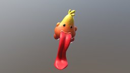 Lemon Boy tongue, mari, luma, substancepainter, substance, character, cartoon