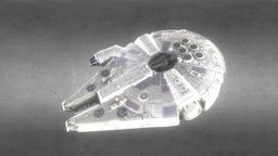 Star Wars Millennium Falcon jedi, solo, han, falcon, disney, millennium, millenniumfalcon, photogrammetry, starwars