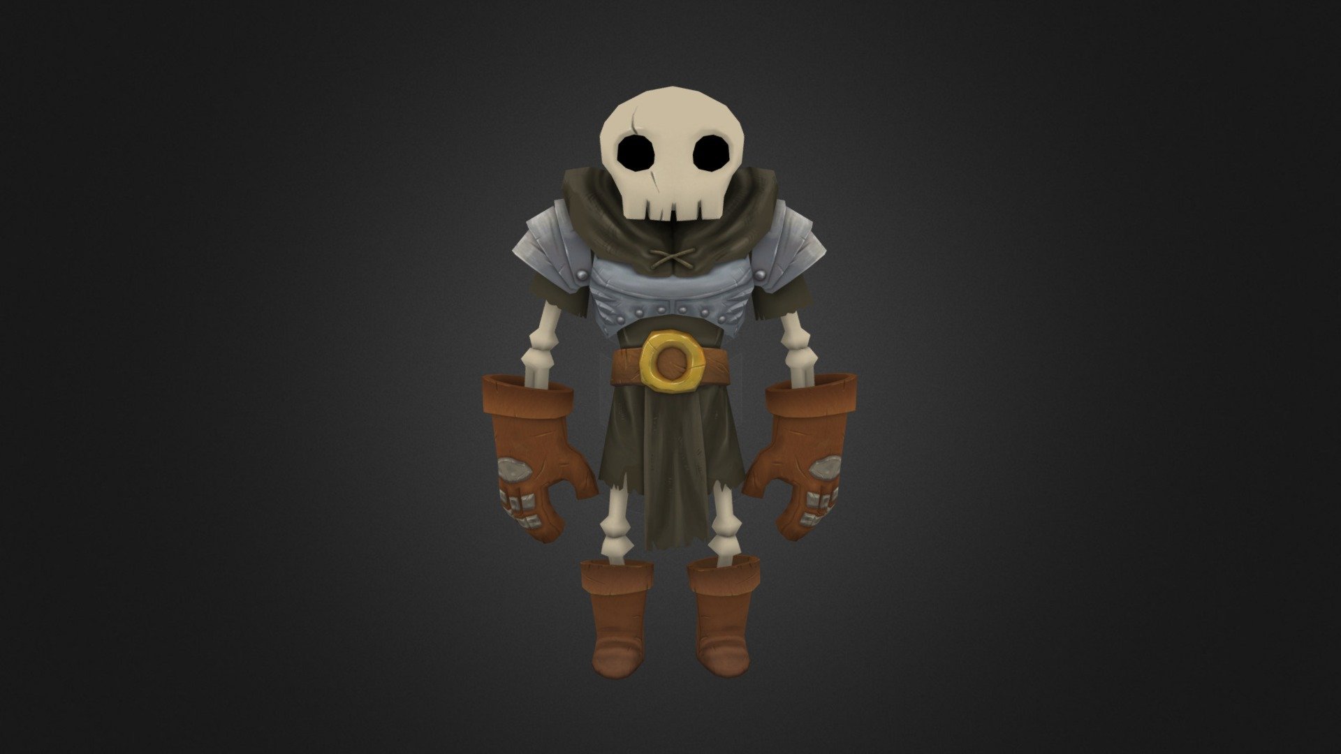 http://paulcosdrawings.blogspot.fr/ - SkullGuy - 3D model by PaulCo 3d model