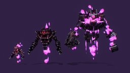 Blockbench pixel-art, blockbench, low-poly, minecraft, voxel