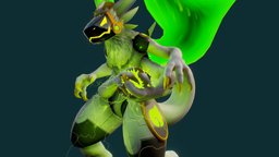 Kugelblitz furry, furryfandom, protogen, furryart, furry3d, protogens