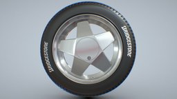 Borbet / Bridgestone wheel, rim, tire, toy, fiat, 3dprintable, automotive, rims, tires, kartal, pirelli, goodyear, dunlop, doganslx, borbet, continental, hankook, hoosier, bfgoodrich, yokohama, firestone, bridgestone, tofas, sahin, toyotires, sahibinden, vehicle, car, michelin-tires, noai